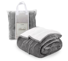 שמיכת פליז זוגית יוקרתית בשתי שכבות – מושלמת כמתנה לחורף